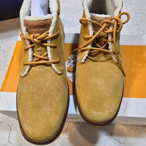 Timberland Men's Ashwood Park Lined Chukka Boots Wheat A41GN SIZE 10 NEW - Picture 4 of 14